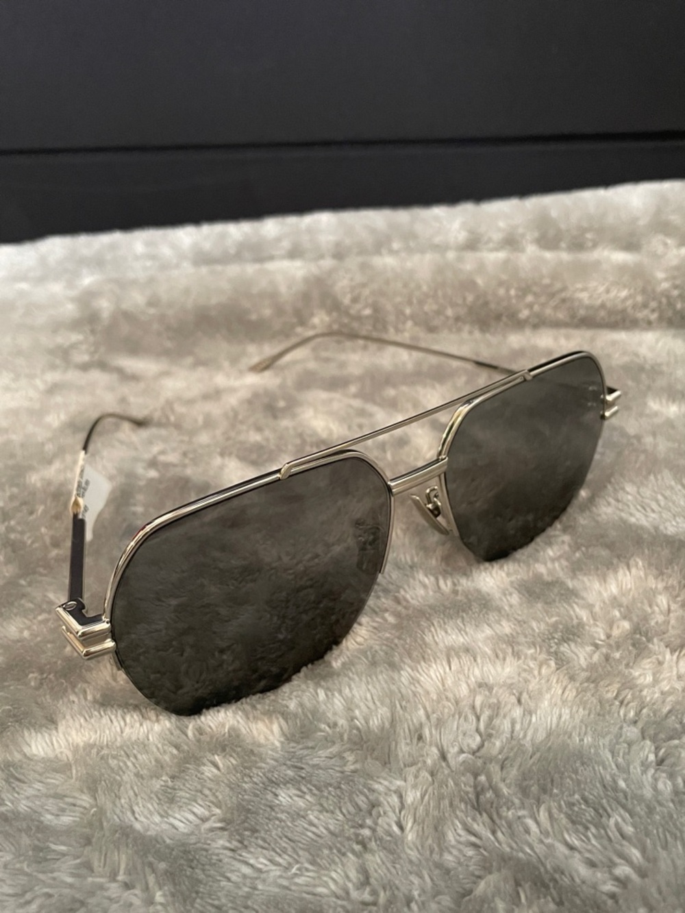 BOTTEGA VENETA SUNGLASSES BV1046S 004 Silver Flash